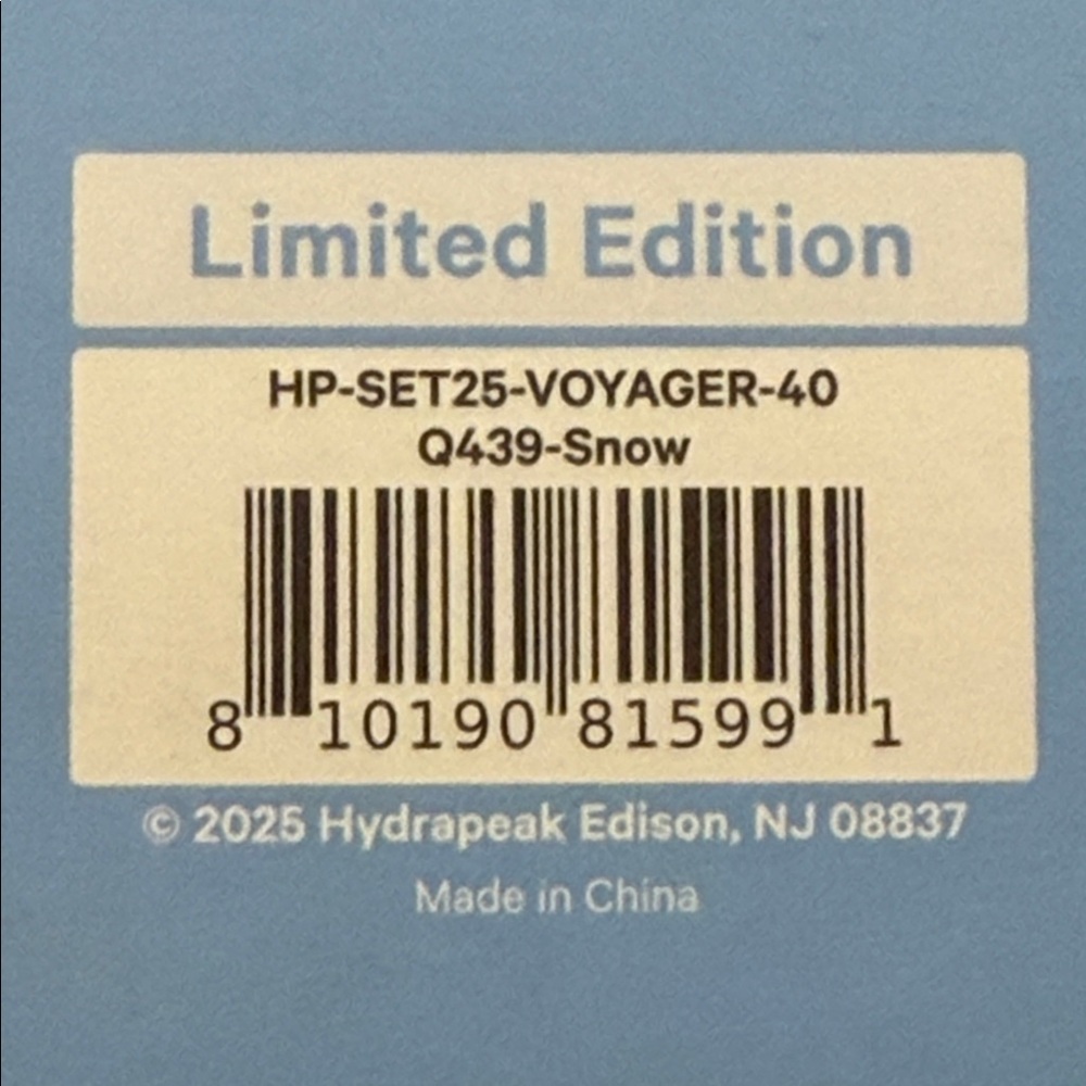 HYDRAPEAK “Ski Blue Bow" Limited Edition Hydrapeak 40oz Voyager Tumbler - Picture 5 of 10